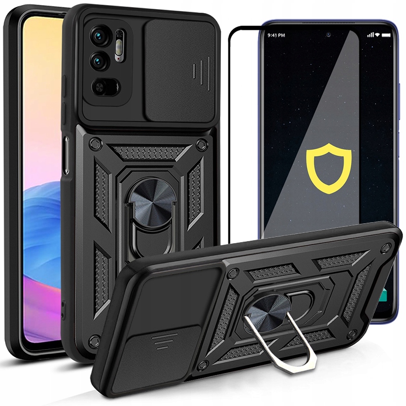 

Etui pancerne Camring do Redmi Note 10 5G Szkło