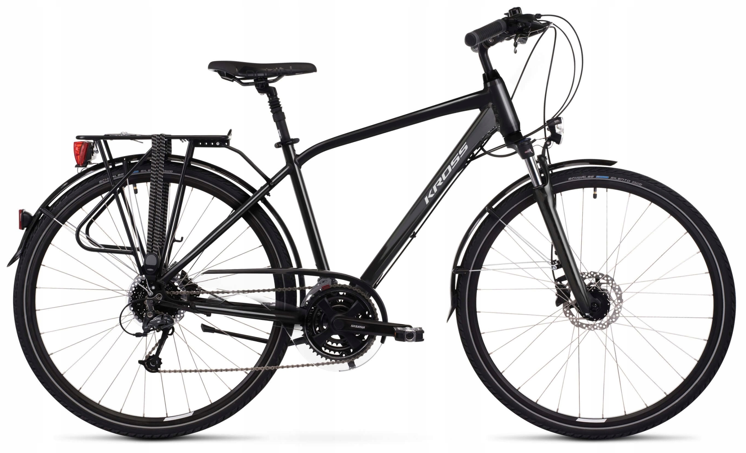 Trekingové Kolo Kross Trans 5.0 Pánské XL 23 Kola 28' Černé