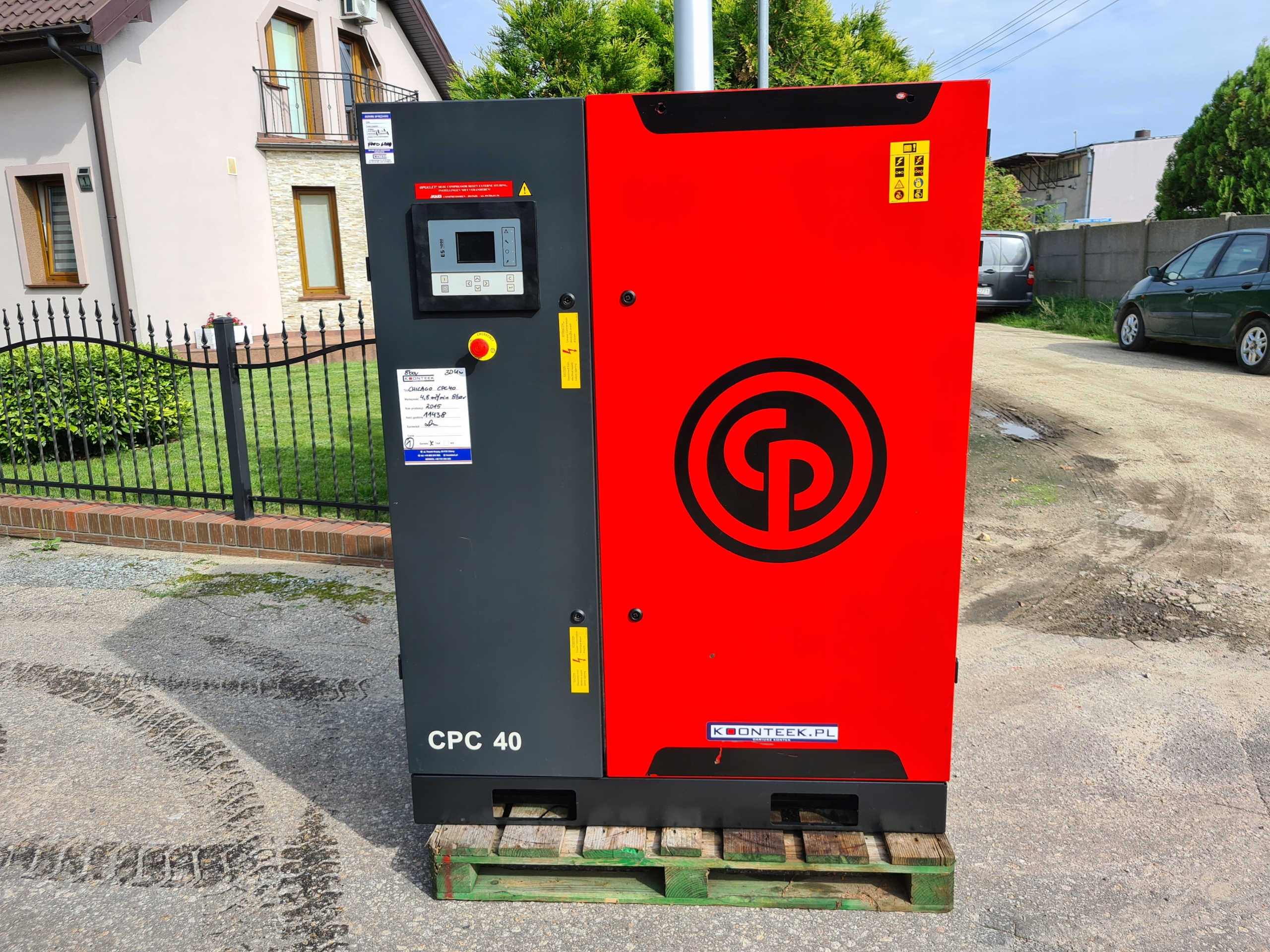 Kompresor śrubowy Chicago Pneumatic CPC 40 30 kw, Atlas Copco Model CPC 40