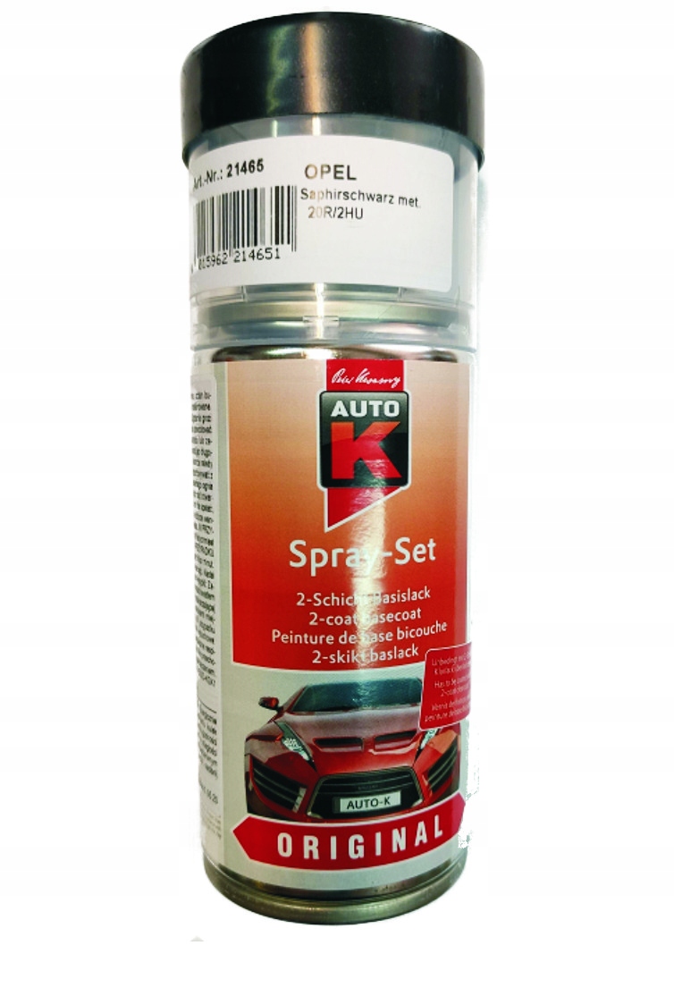 Vernice Spray Per Auto Opel Saphirschwarz Metallic - Kit Con Base E Trasparente, 400ml, Made In Germany - Foto 5