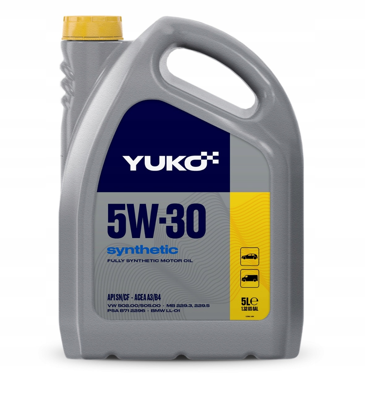 Olej silnikowy Yuko Synthetic 5W-30 A3/B4 Vw 502/505 Bmw LL-01 Rn 0710/00 5L