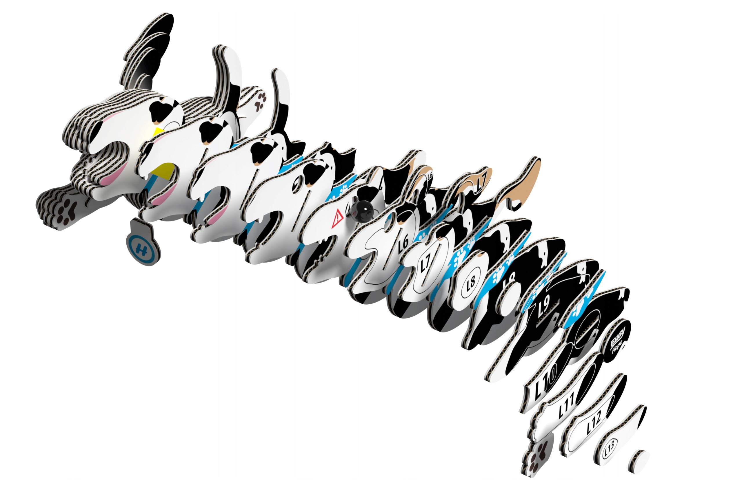 Pies Hope Eugy. Eko Układanka 3D Liczba elementów 1