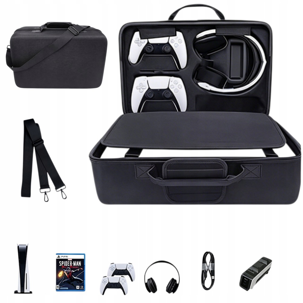 Pouzdro Kufřík Taška Pro Playstation 5 PS5 Černá