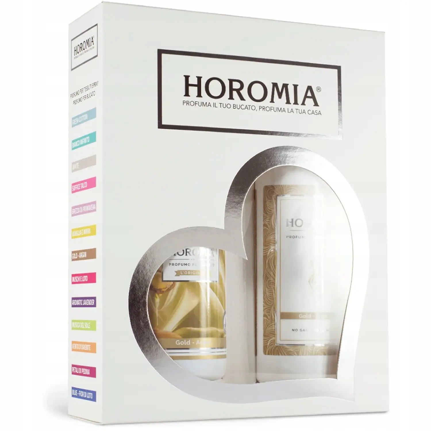 Levně Dárková sada parfémů do praní vůně na textil Horomia Gold Argan