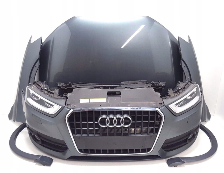 AUDI Q3 11-15 KOMPLETNY PRZÓD BŁOTNIK MASKA XENON