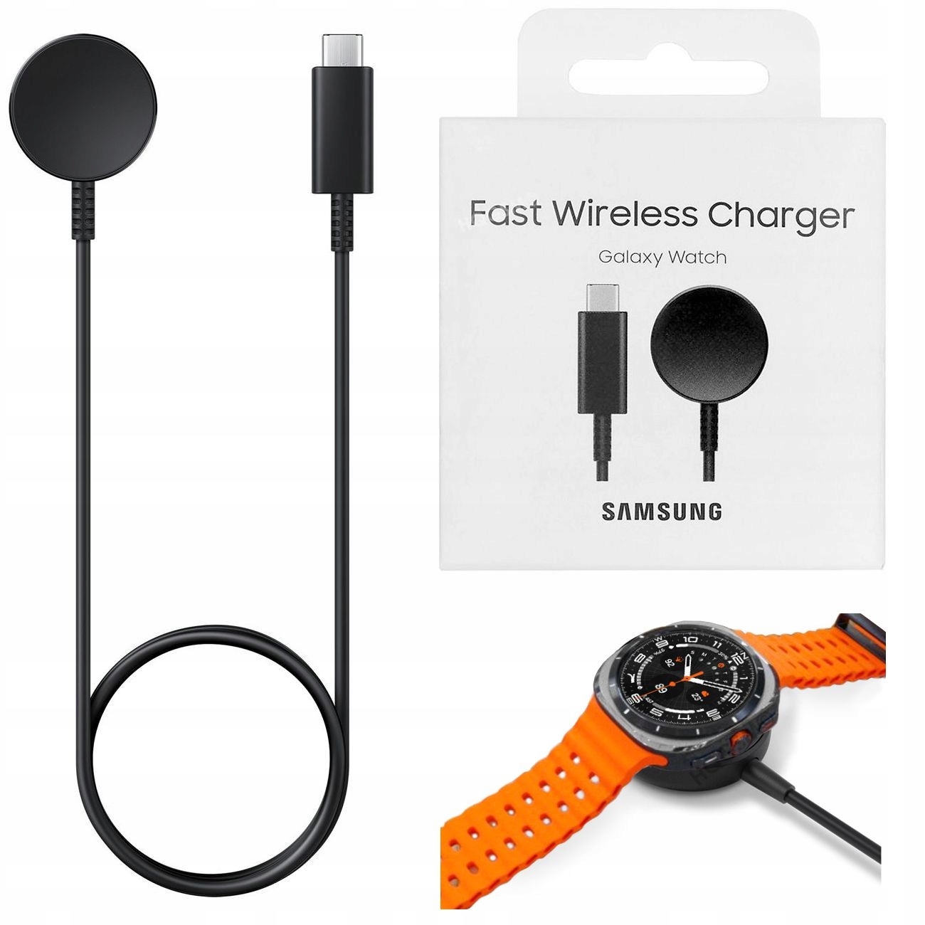 Originální nabíječka Samsung 10W pro Galaxy Watch Ultra2 /9 Pastilka Charger