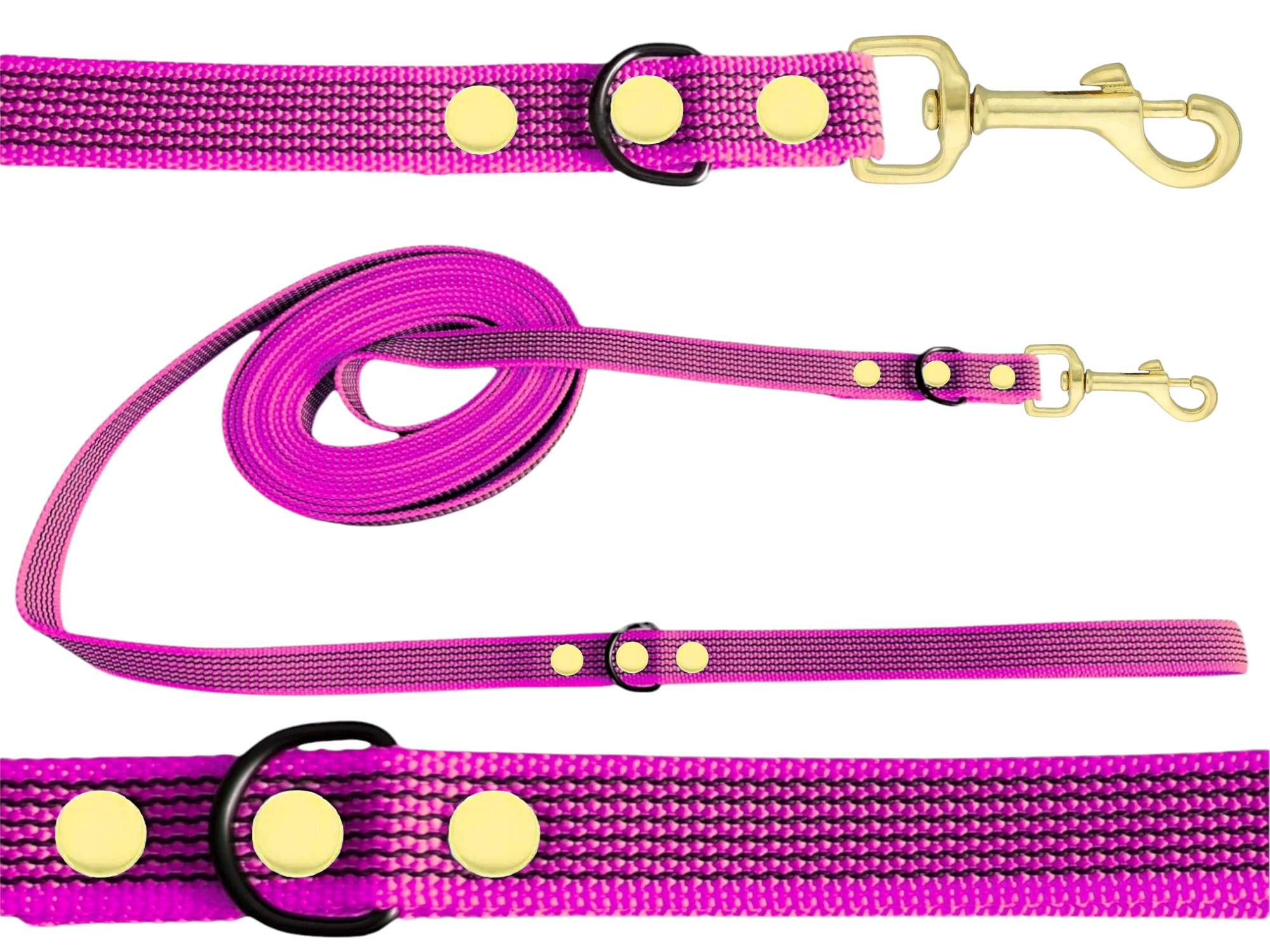 Vodítko Lanko Lonža Městská Pogumovaná Odolná Silná Protiskluzová 10M 20MM