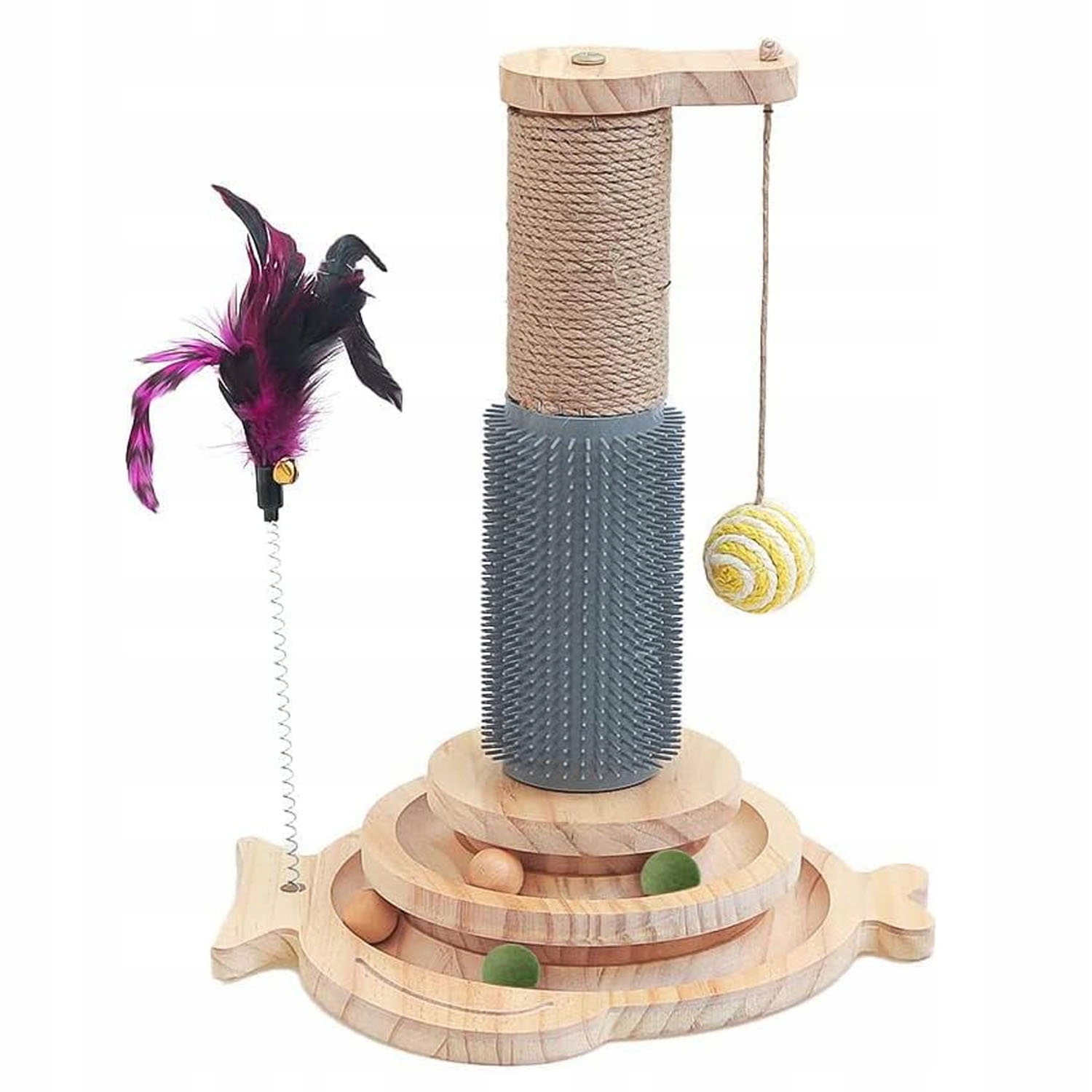 Škrabadlo pro kočky domeček pelíšek škrabací sloupek hračka