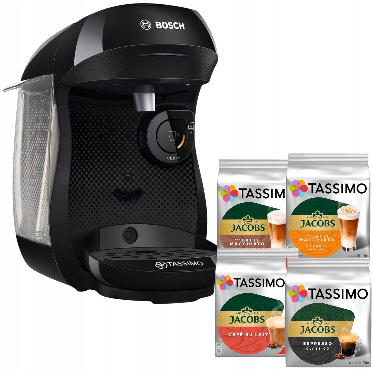 Zestaw Tassimo Ekspres kapsułkowy Bosch TAS102E Zestaw kapsułek