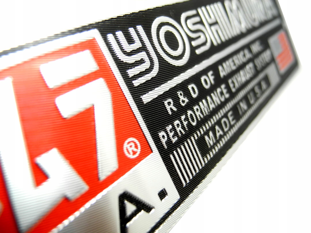 EMBLEMAT ALU YOSHIMURA NAKLEJKA WYDECH TŁUMIK Producent inny