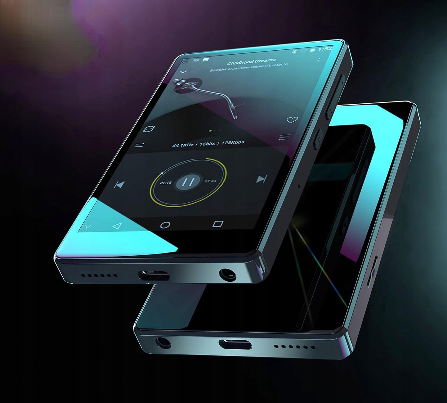 ODTWARZACZ MP3 MP4 Czarny WiFi, Spotify, przeglądarka, dyktafon bluetooth Wbudowana pamięć 8 GB