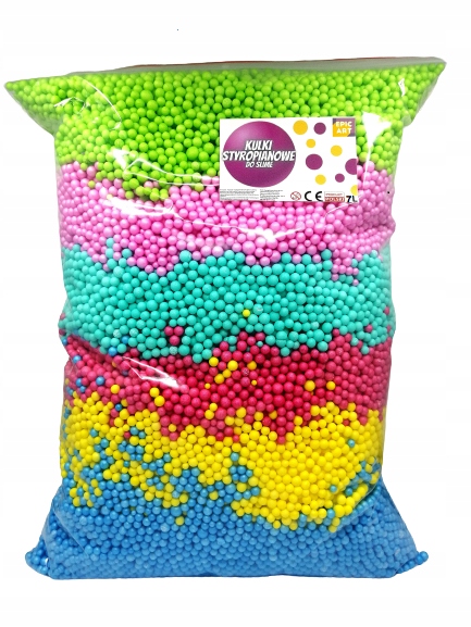 

Kulki styropianowe do Slime 7L mix 6 kolorów.