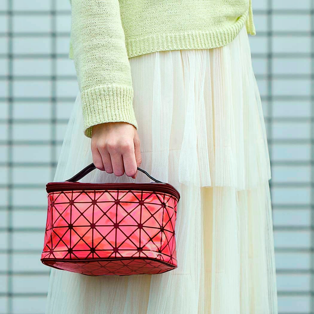 KOSMETYCZKA MAŁA DO SAMOLOTU KUFEREK KOSMETYCZNY ORGANIZER PODRÓŻNY Materiał dominujący syntetyk