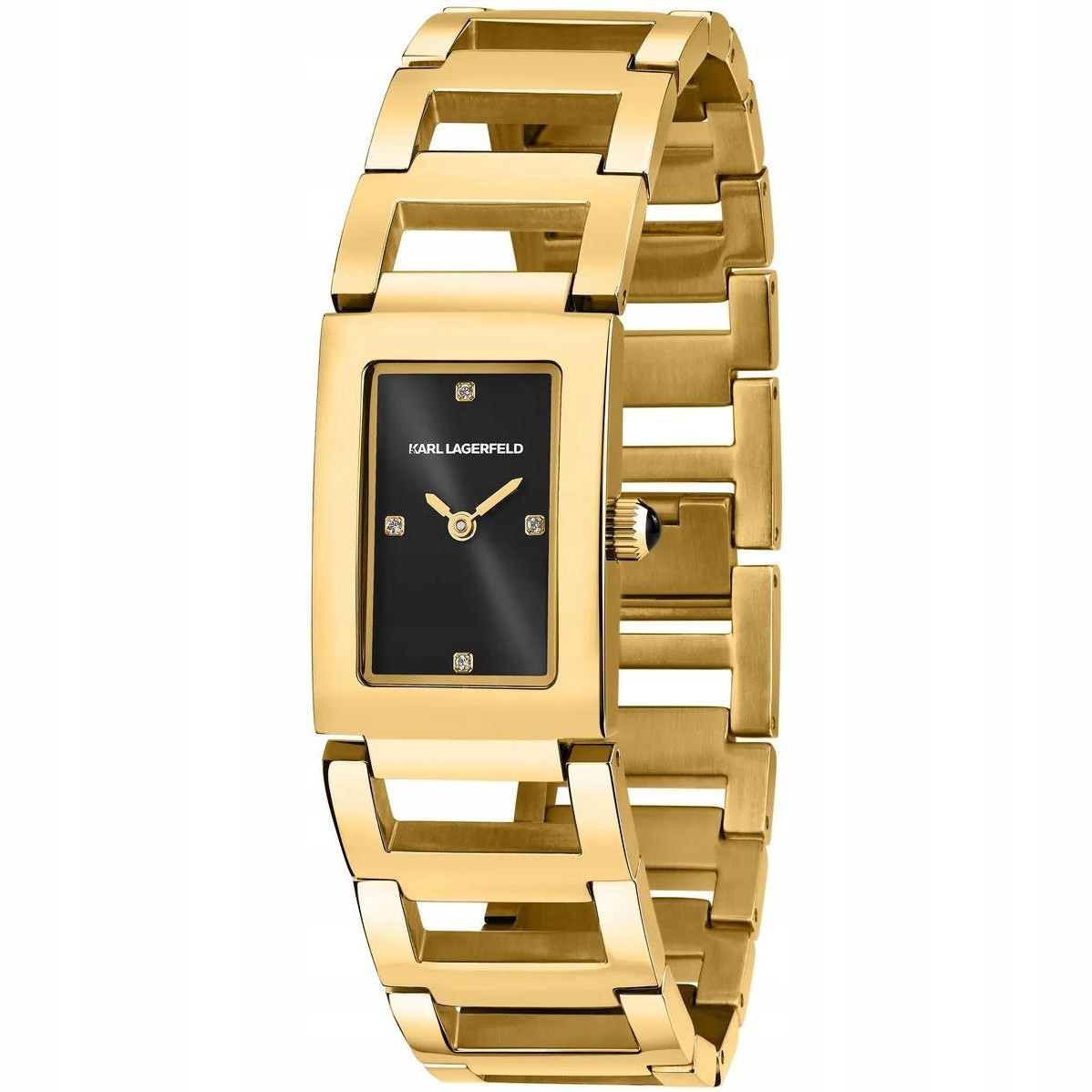 Dámské hodinky Karl Lagerfeld R0553103503 Zirkony zlaté