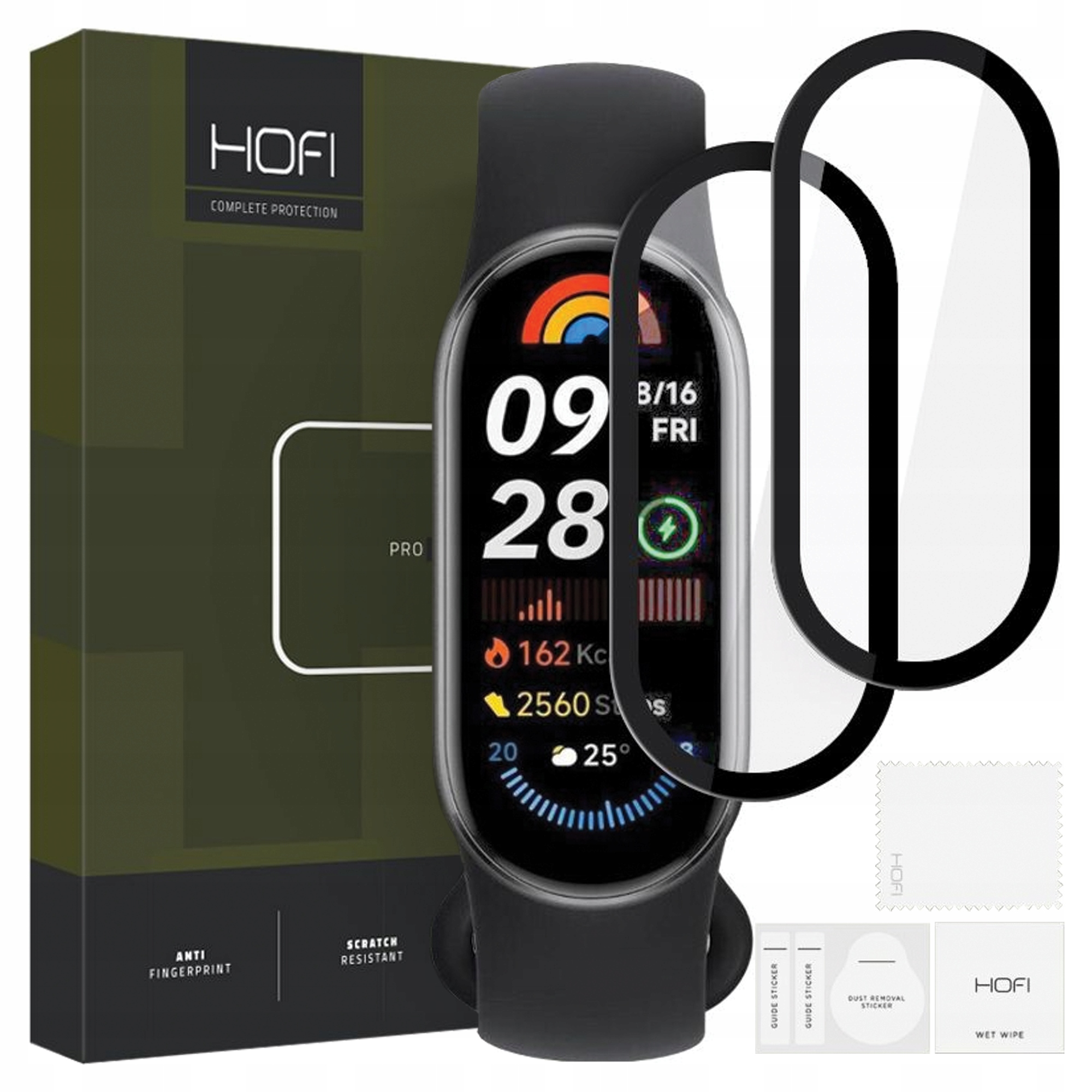 Hofi Hybrid Pro+ Szkło 2-PACK Do Xiaomi Smart Band 9 9 Nfc Ochrona Z Ekranu