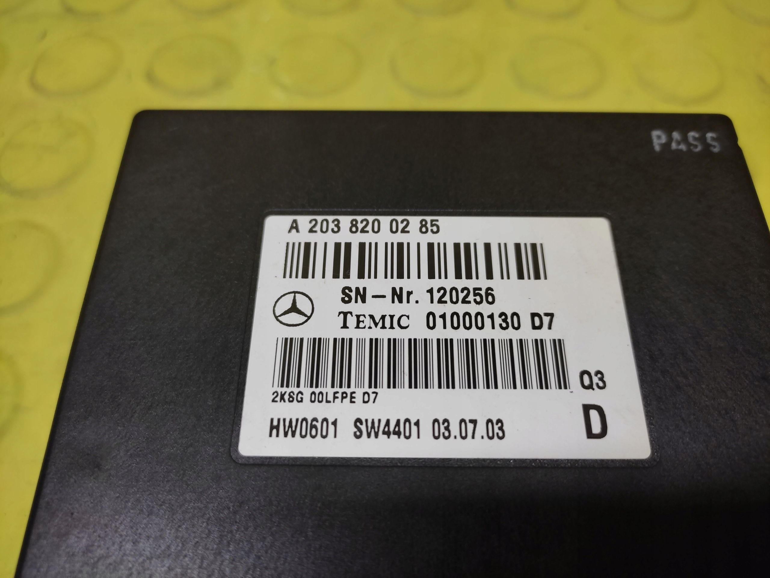 MERCEDES W220 control unit module GLOSU A2038200285