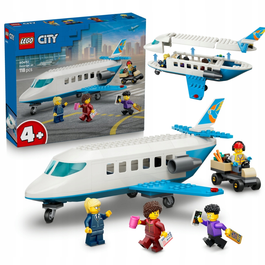 Lego City 60492 Osobní letadlo 118 dílů Letadlo pro děti 4+