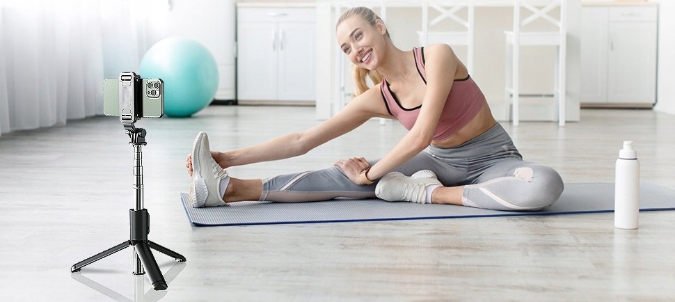 Kijek Do SELFIE z Pilotem Bluetooth Statyw TRIPOD Kij ze Statywem Bluetooth Rodzaj selfie stick