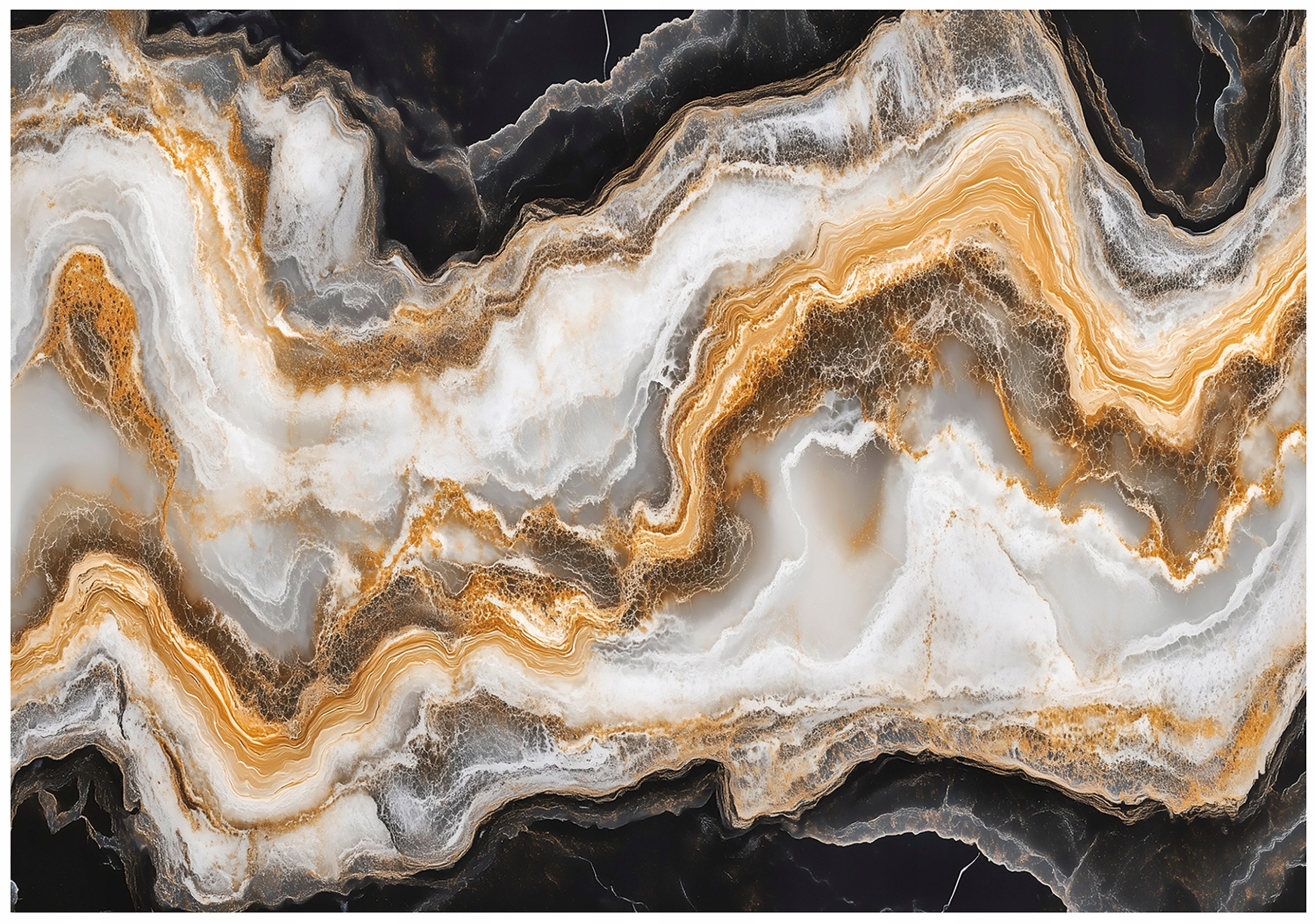 Fototapeta Na Flizelině Abstrakce Zlatá Černá Tapeta Na Zeď 200x140