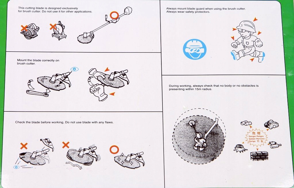 TARCZA PIŁA WIDIOWA TNĄCA NÓŻ DO KOSY SPALINOWEJ EAN (GTIN) 5901969111705