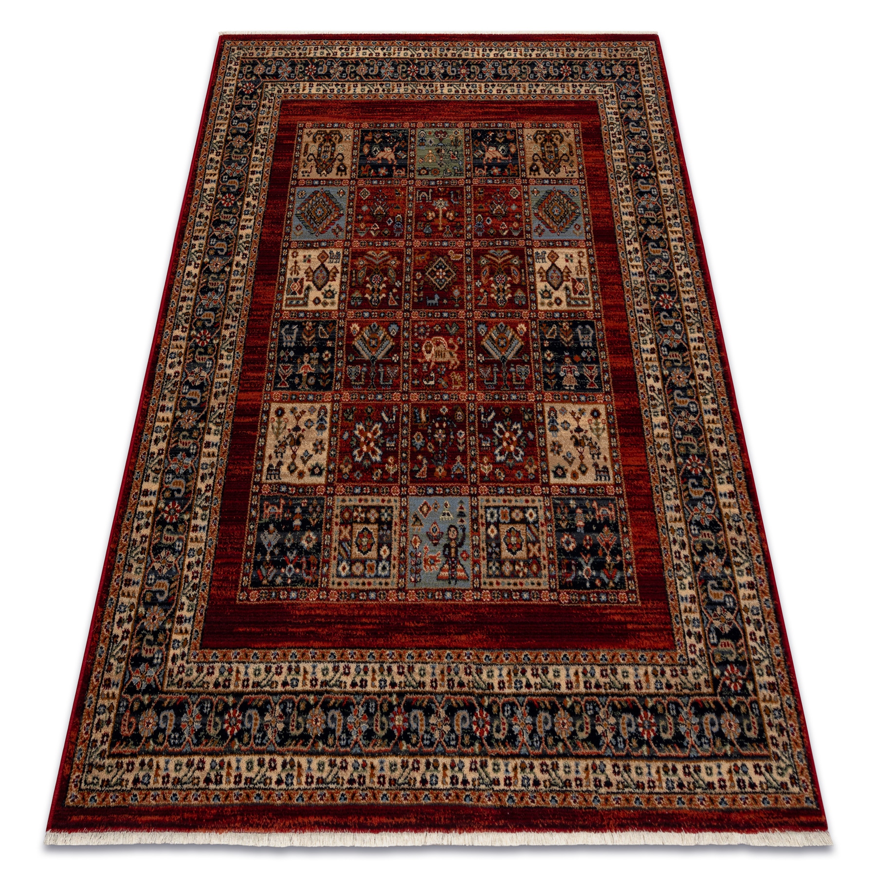Koberec Patchwork orientální Vintage terakota 120 x 145 cm