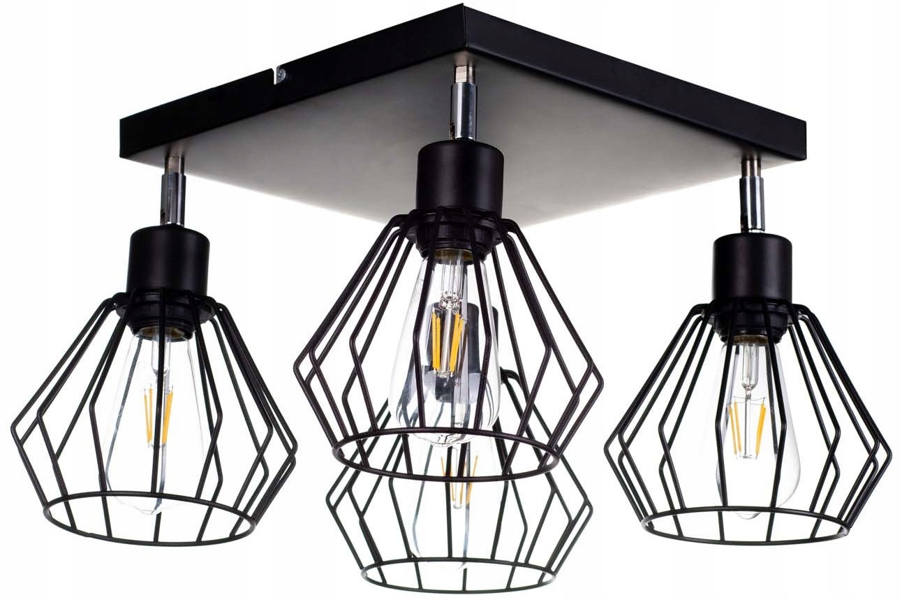 

Lampa Wisząca Sufitowa Żyrandol Brylant Loft Drut