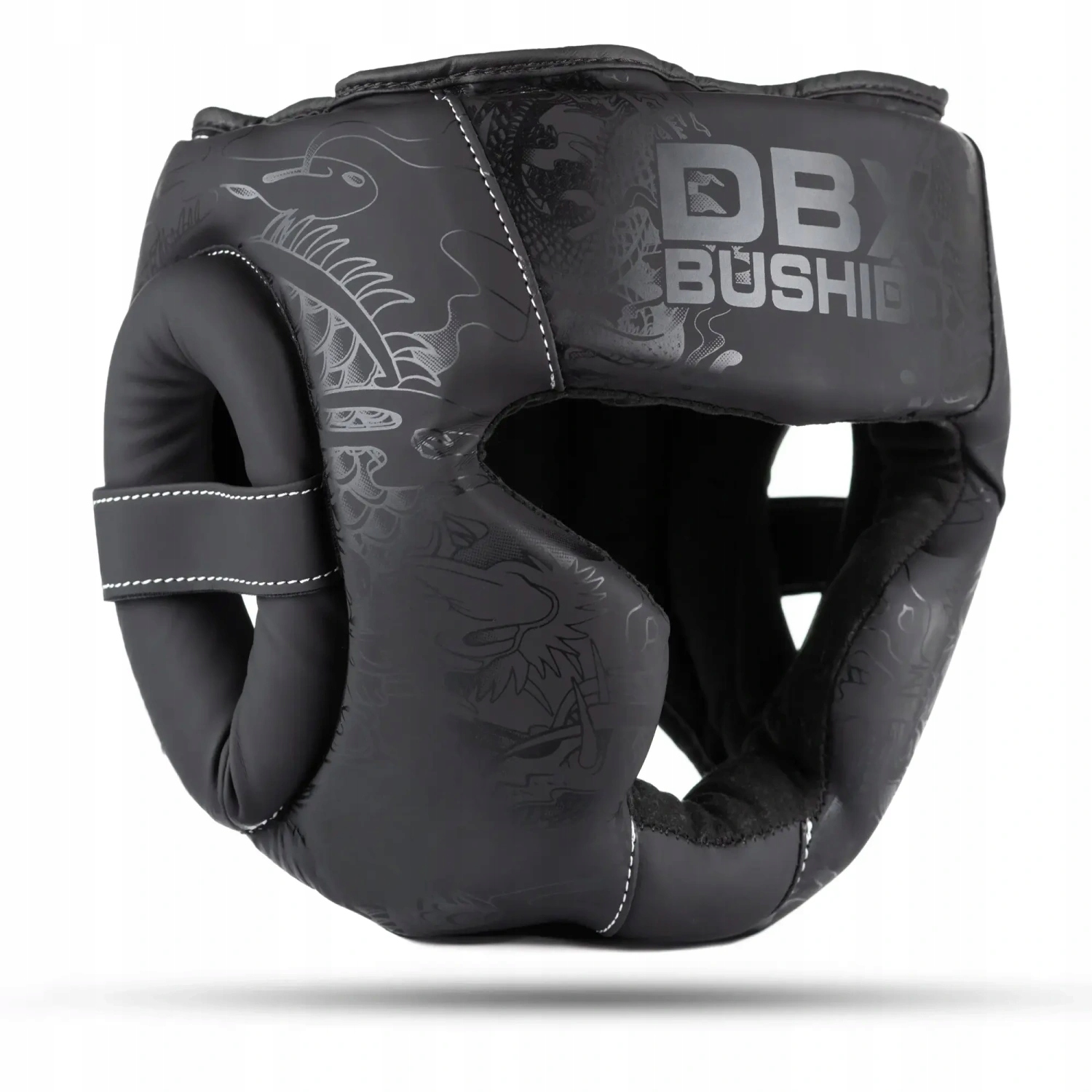 Kask Bokserski Sparingowy Czarny Matowy Black Dragon Dbx Bushido Do Boksu M
