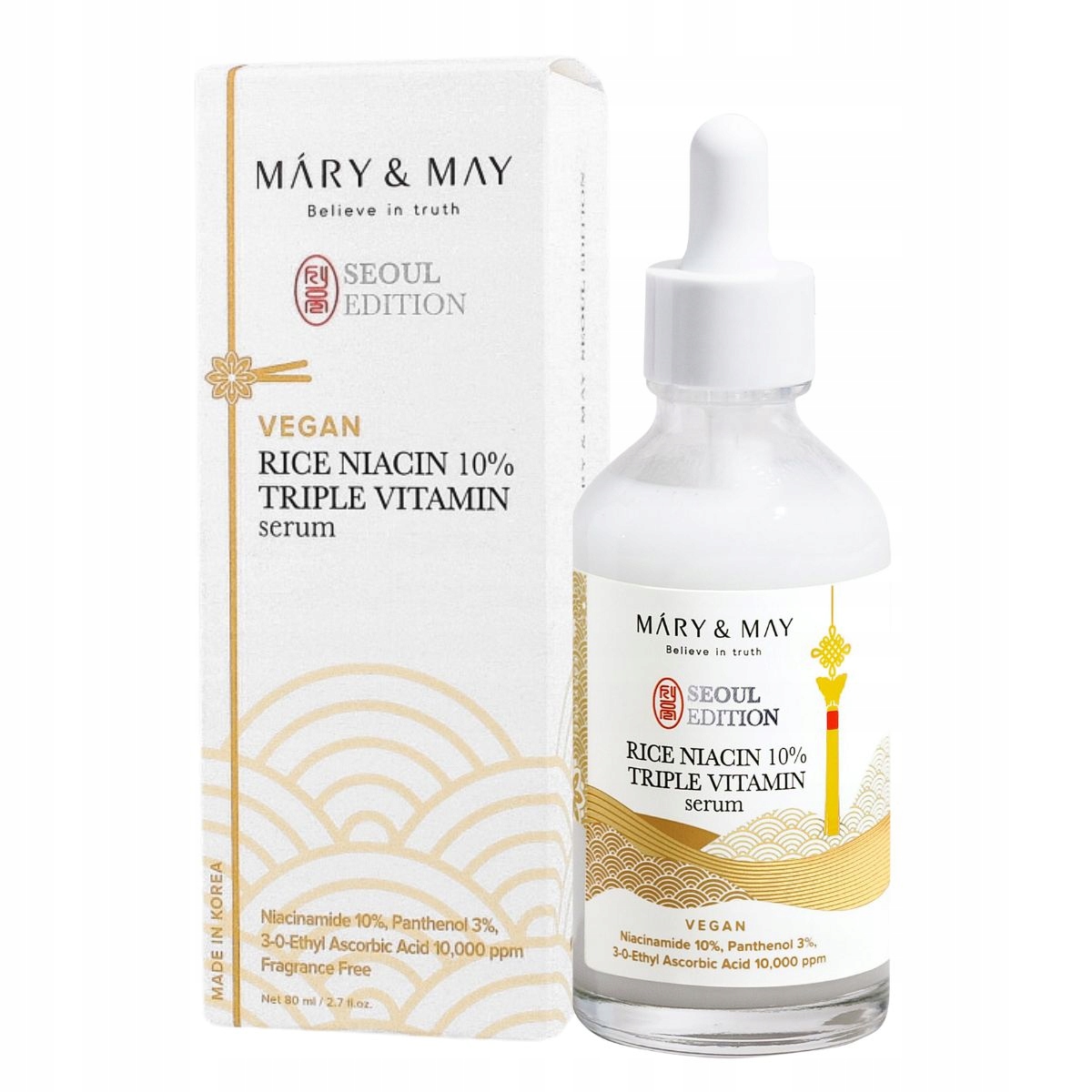 Mary&May Rice niacin 10% Triple Vitamin Serum 80 ml – rozjasňující sérum