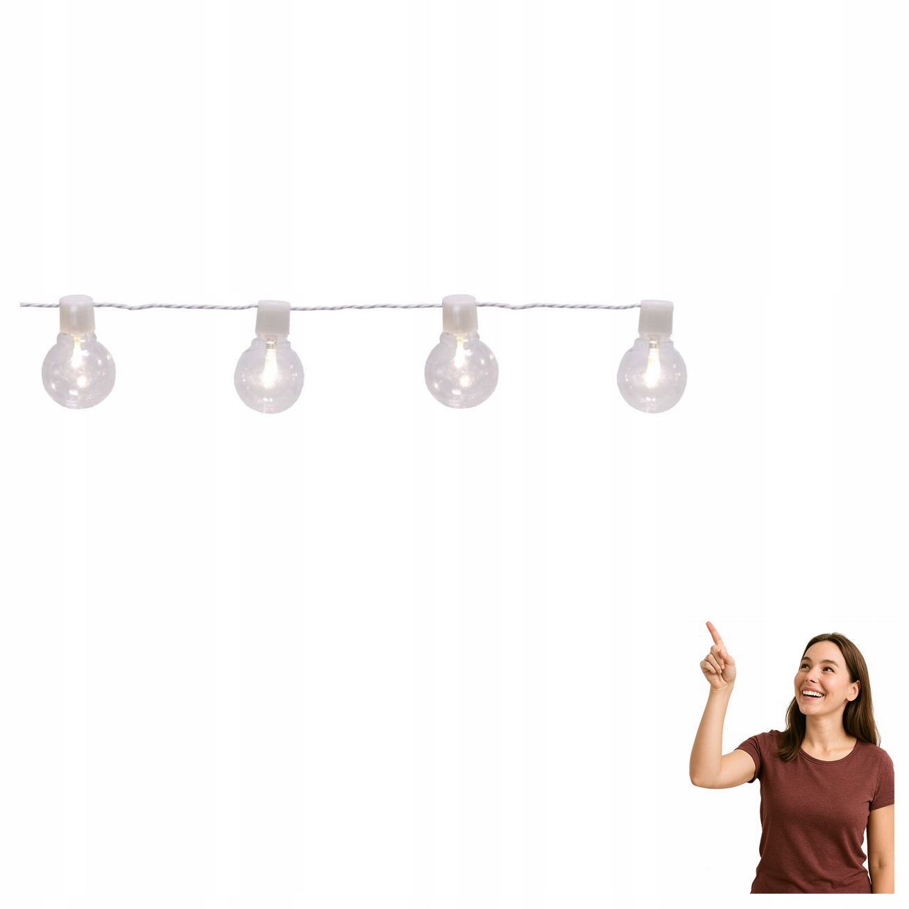 Venkovní Led girlanda 16x0,064W Partaj 900238 Eglo