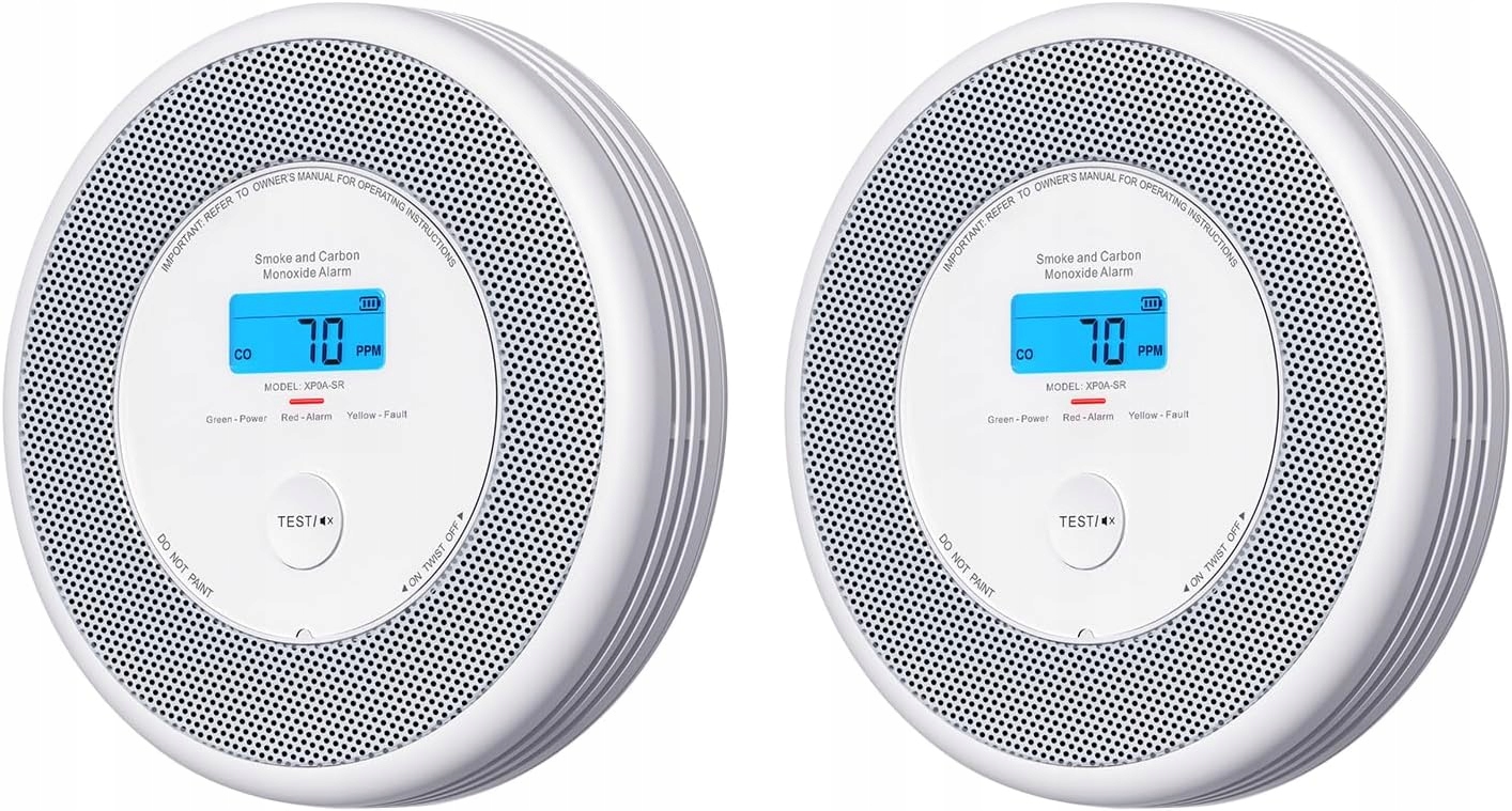 Detektor Kouře X-sense XP0A-SR Bezdrátový, Sada 2 Kusů Detektorů CO2