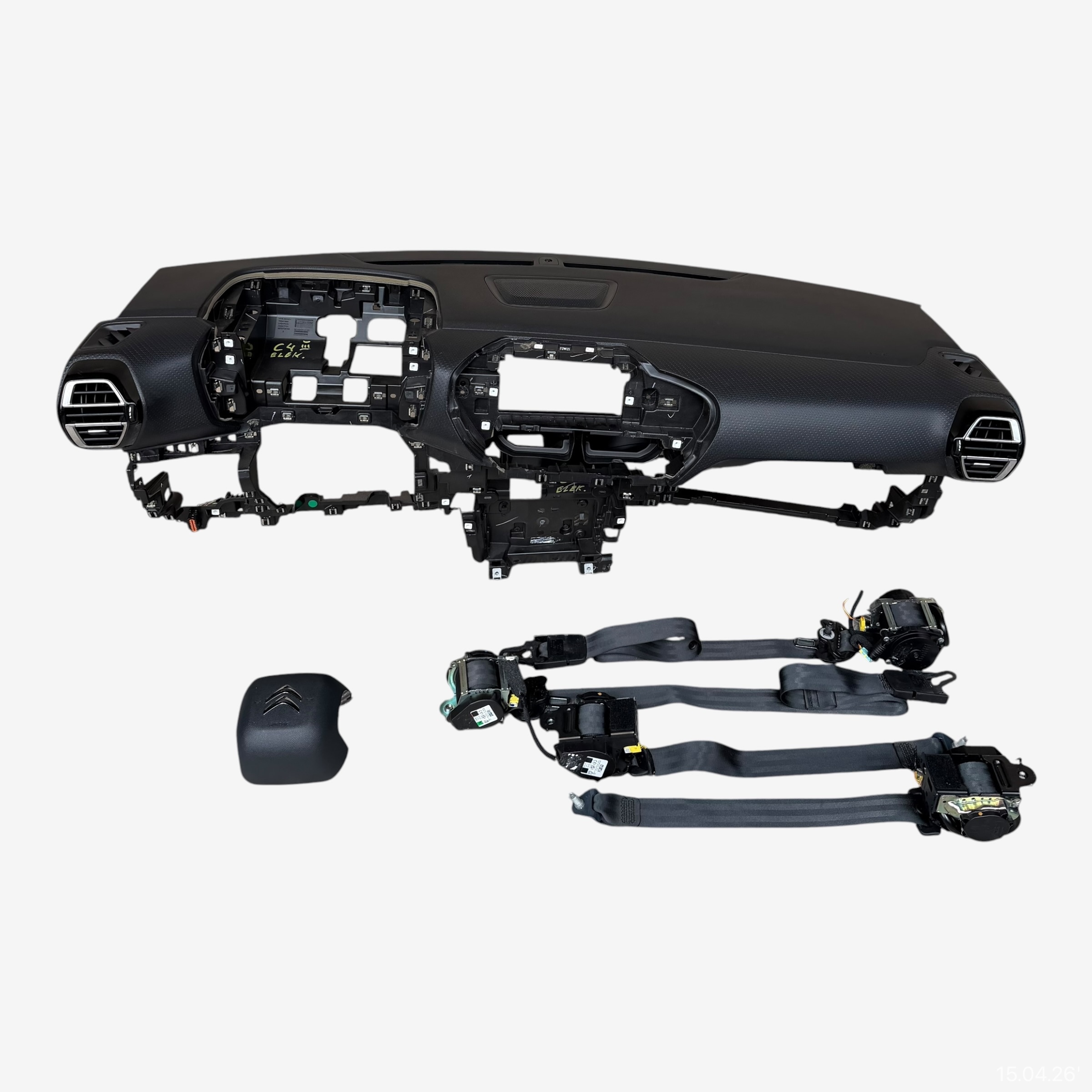 dashboard complete airbag console tension belts cockpit CITROEN C4 III ELECTRIC 2021 ROK