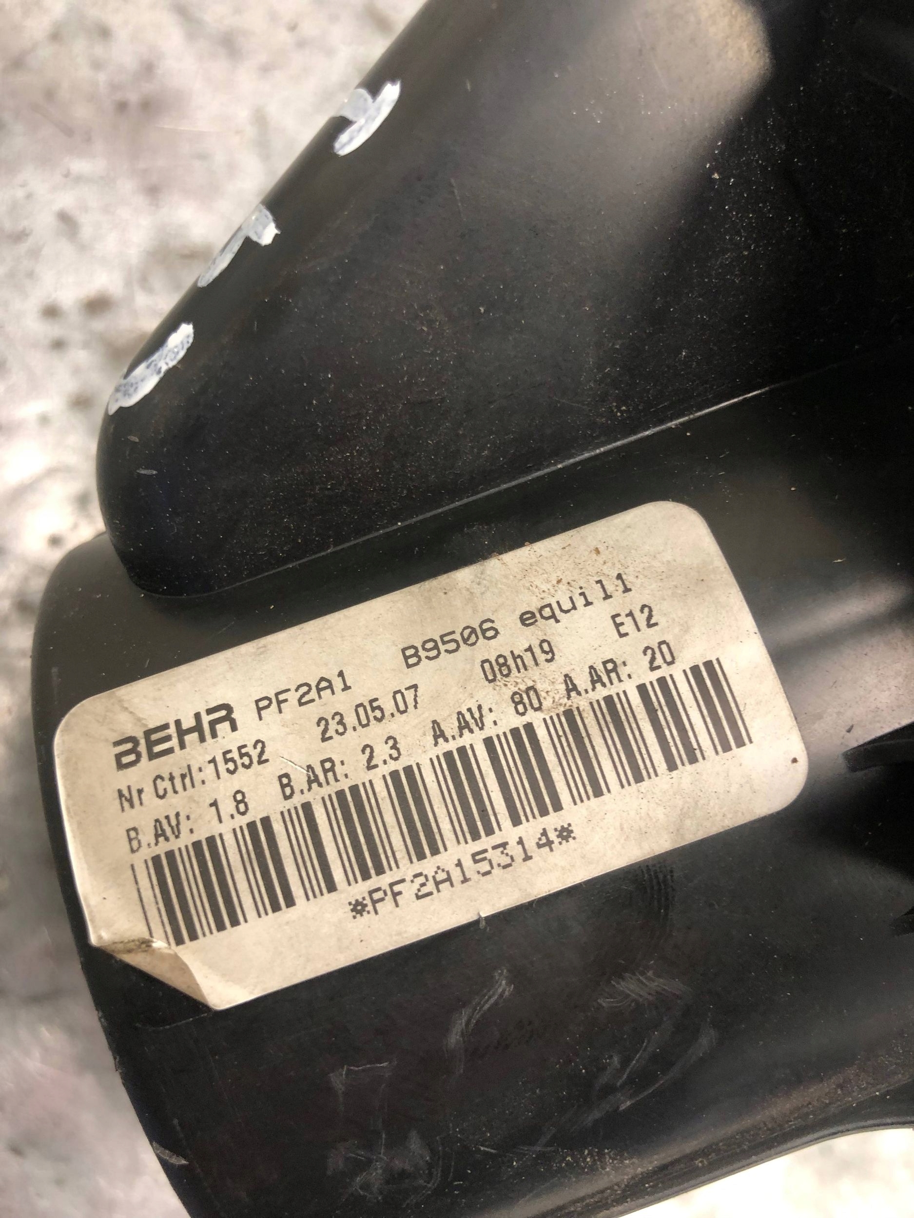 heating fan CITROEN C4 and PF2A1