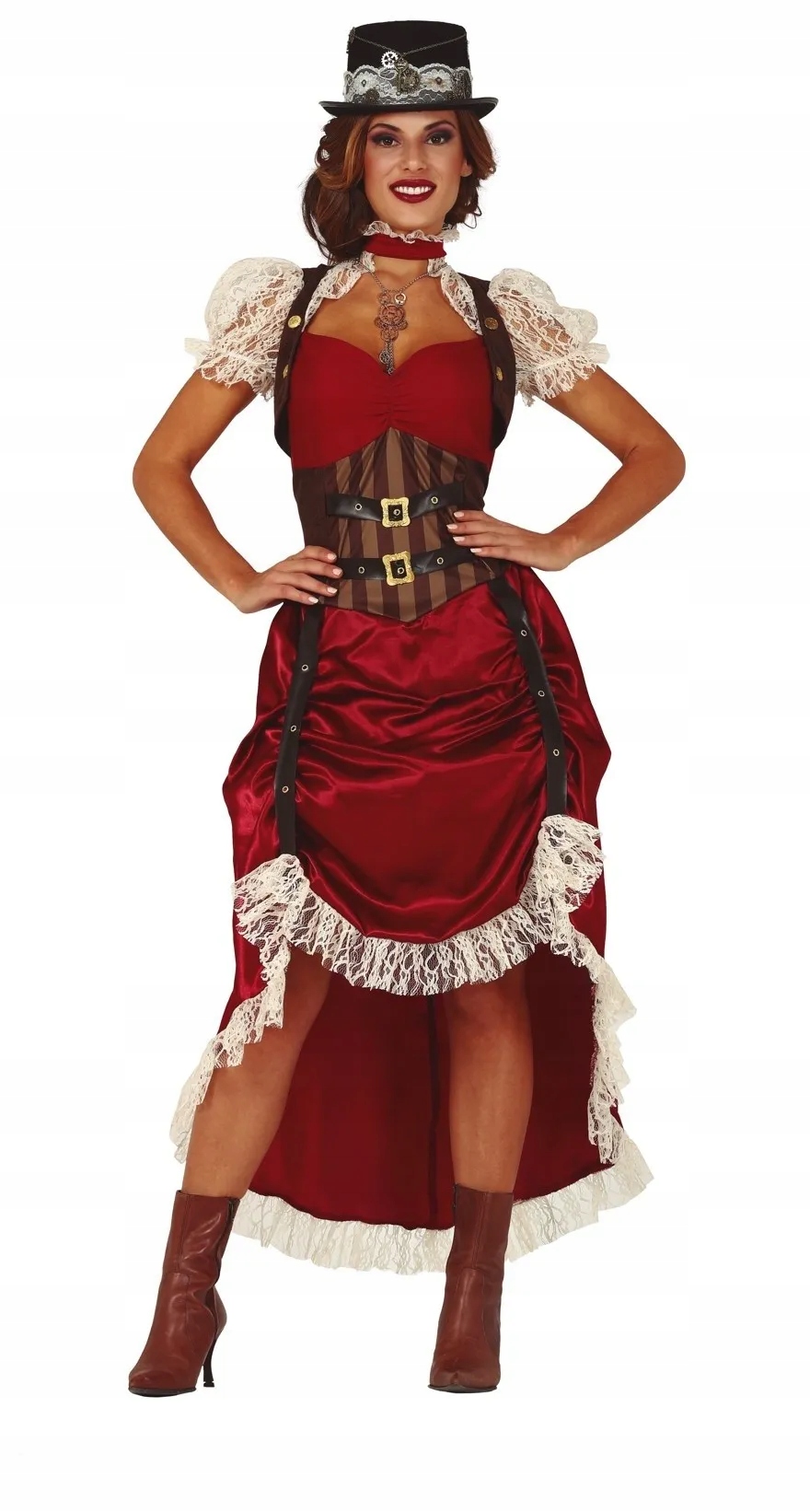 Kostým pro dospělé Steampunk šaty a vesta M