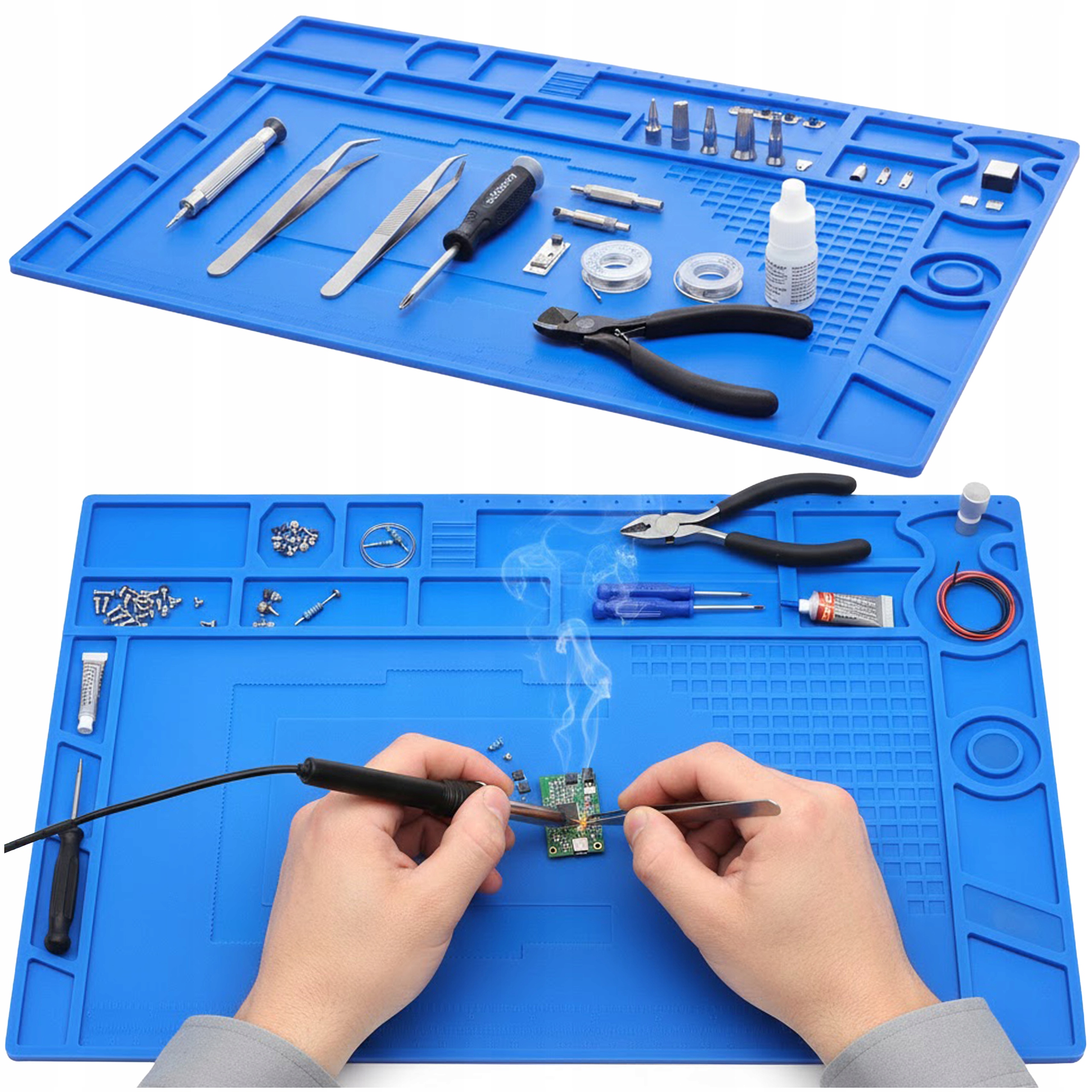 Techrebal синий настольный коврик 44 см x 31 см