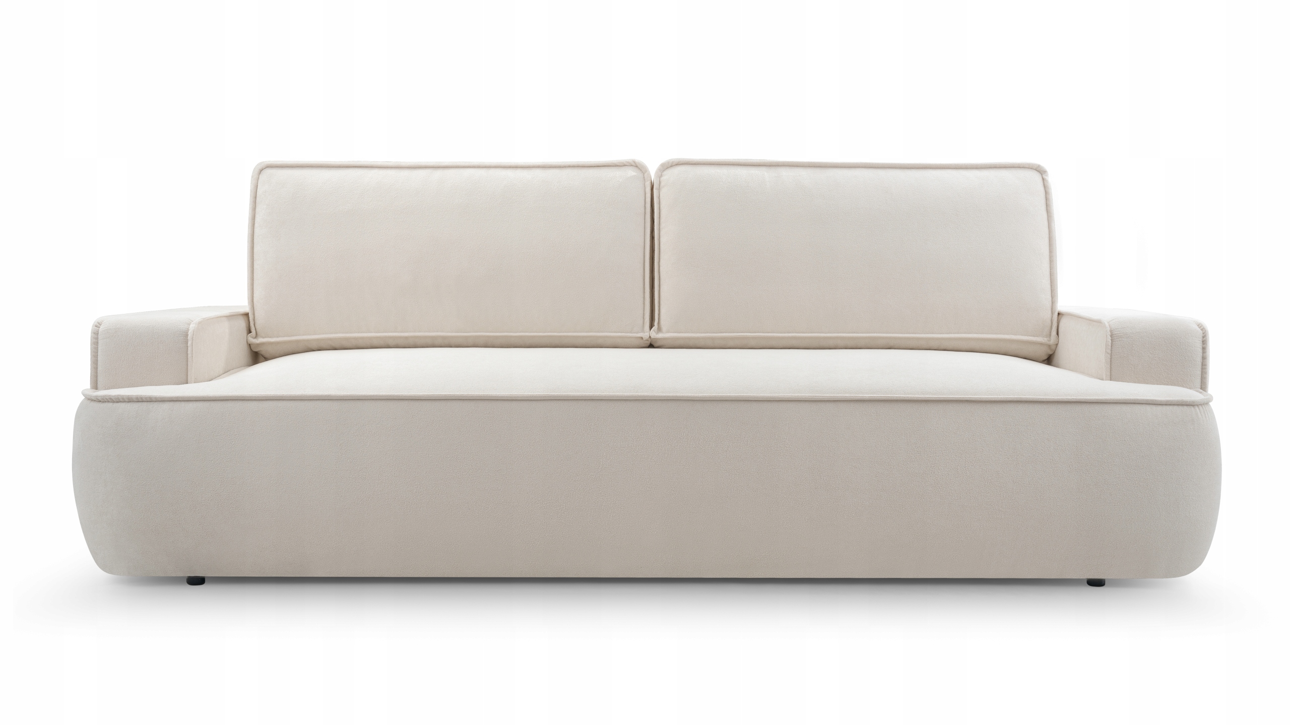 Pohovka Solo Rozkládací pohovka s funkcí spaní Boucle Baranek Béžová