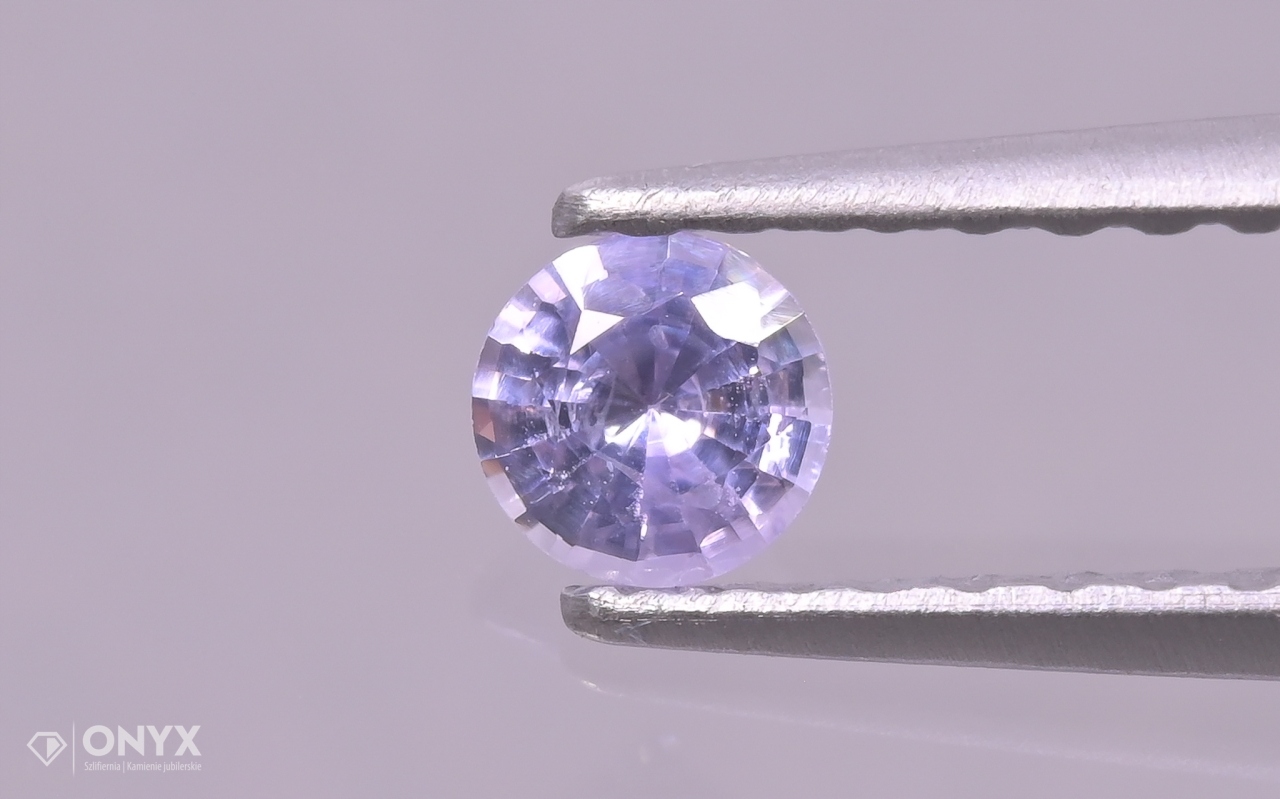 Fazetovaný safír kulatý fi 3,5 mm