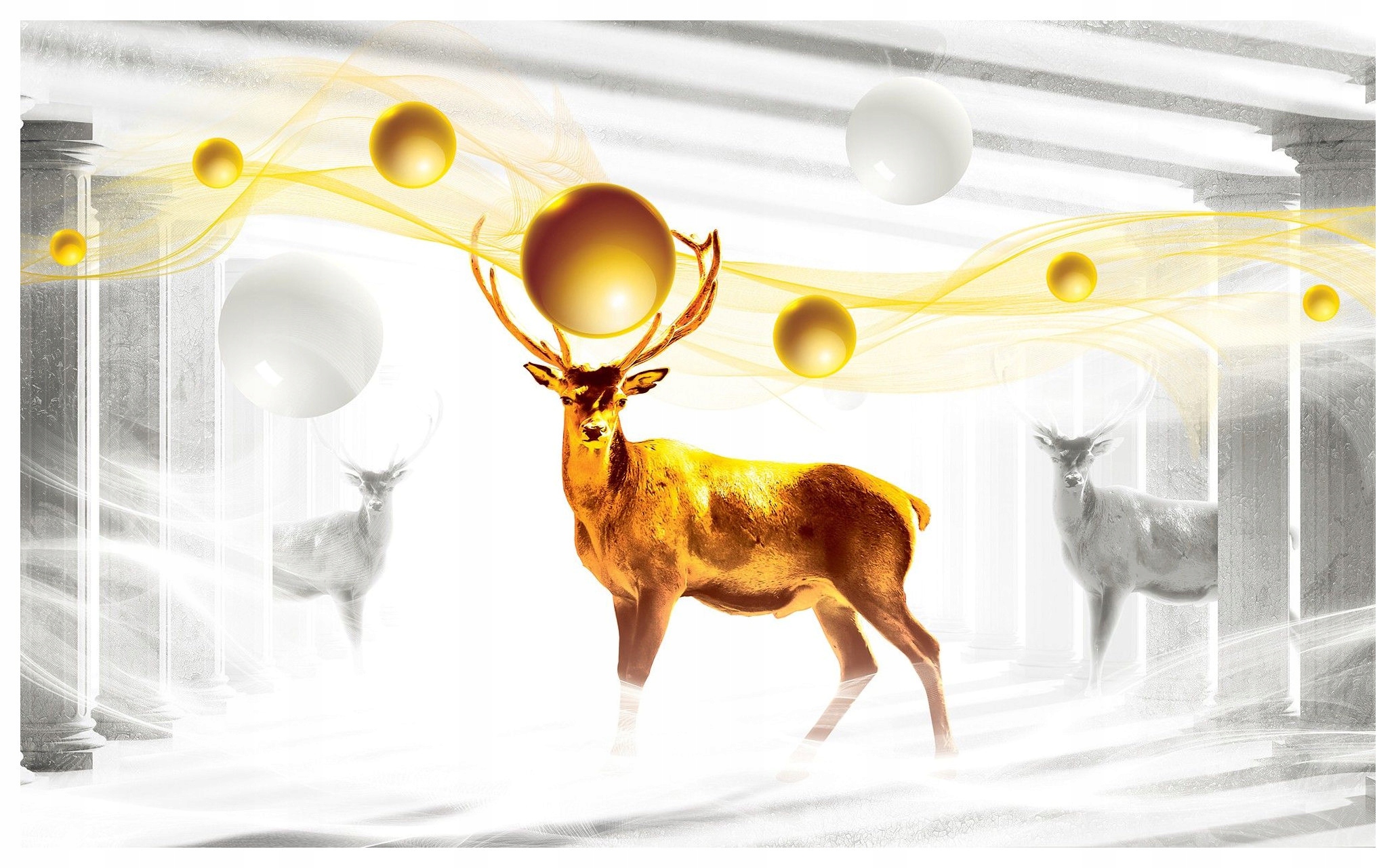 Fototapeta Zlatý jelen Elegance a luxus ve vašem domě 312x219 lepidlo