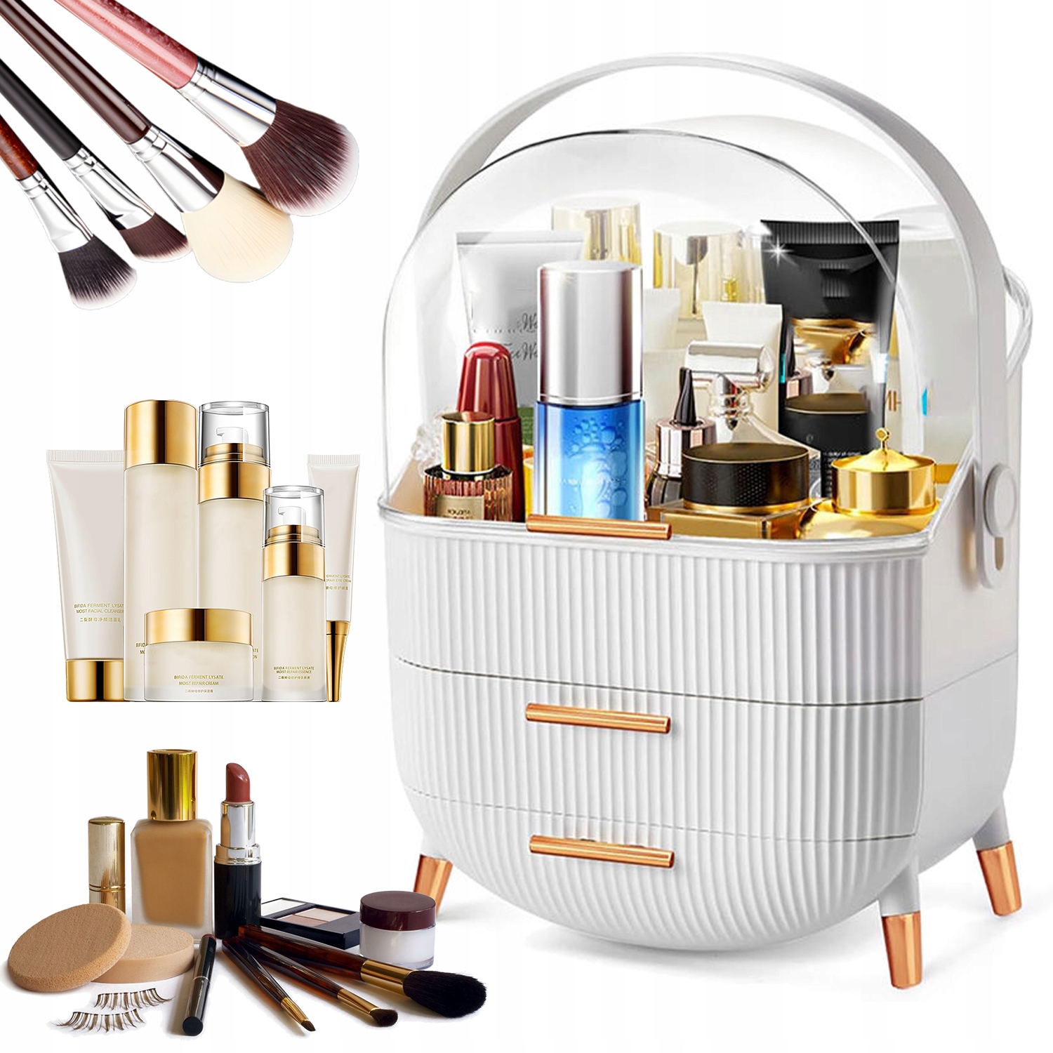 Šperkovnice Organizér Skříňka Kufřík Se Zásuvkami A Přihrádkami