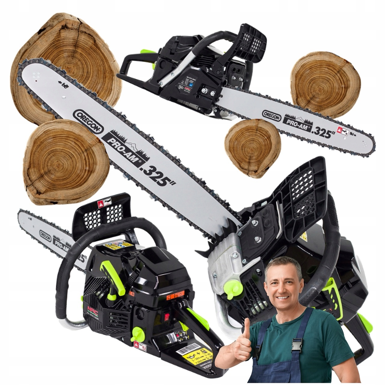 Piła Spalinowa Pilarka Łańcuchowa Nac 50CM (20") 61CM3 2,85KW Walbro Oregon