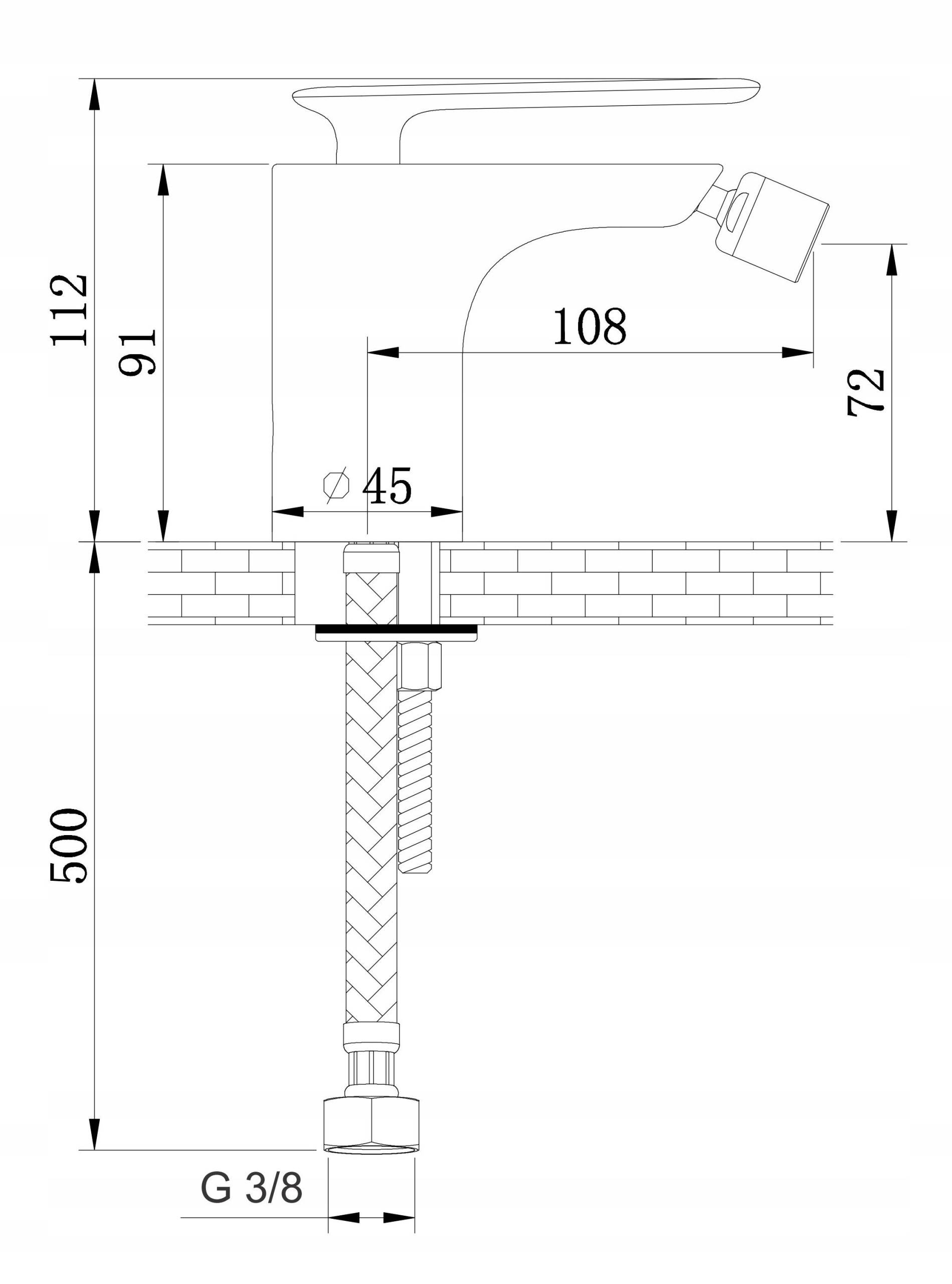 Bateria bidetowa CZARNY MAT KOHLMAN EXPERIENCE QB130EB EAN (GTIN) 5902205560554