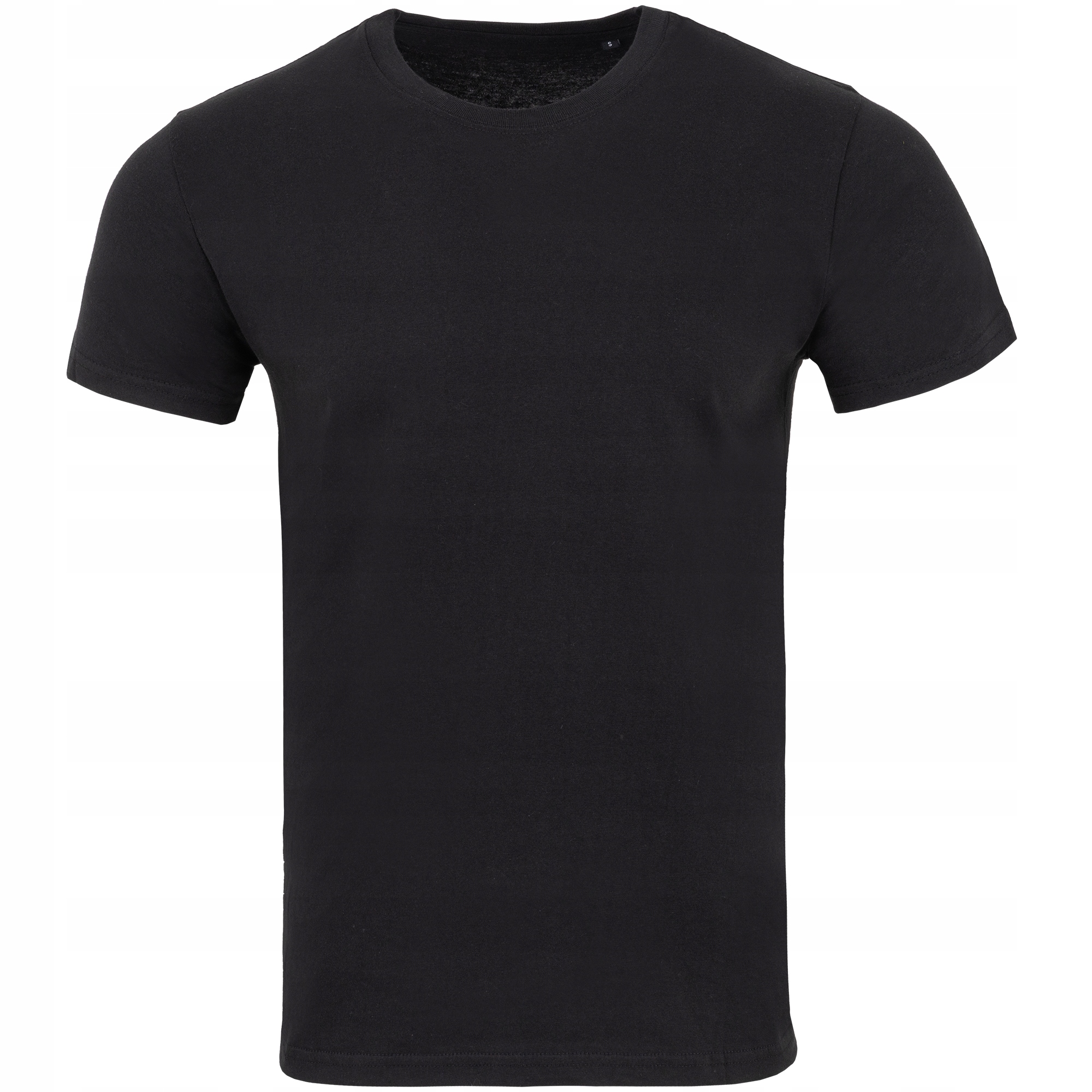 

T-shirt Męski Koszulka Bawełna Wygodna Czarny 4XL