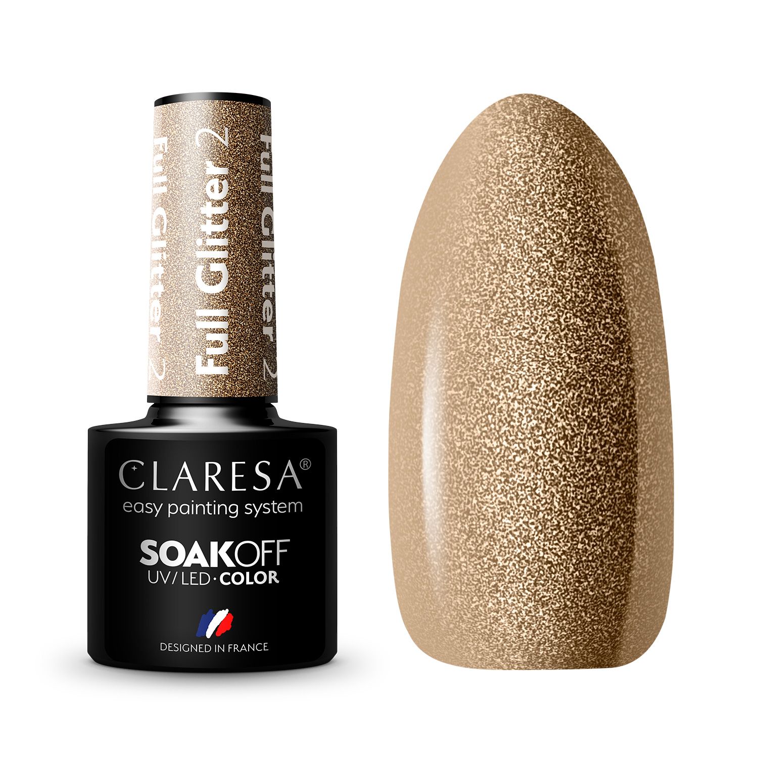 

Claresa Full Glitter 2 Lakier Hybrydowy 5G
