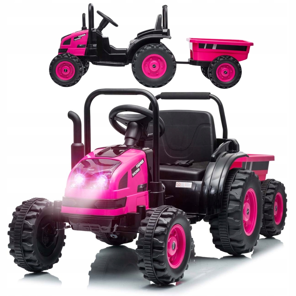 Traktor na akumulator z pilotem Traktor z przyczepą Farmer Milly Mally