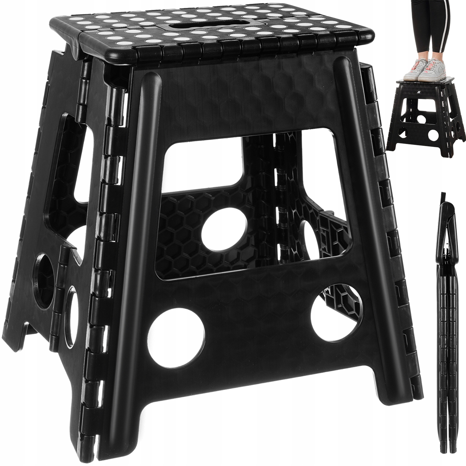 

Składany Stołek Taboret Krzesło Składane Duży 39cm