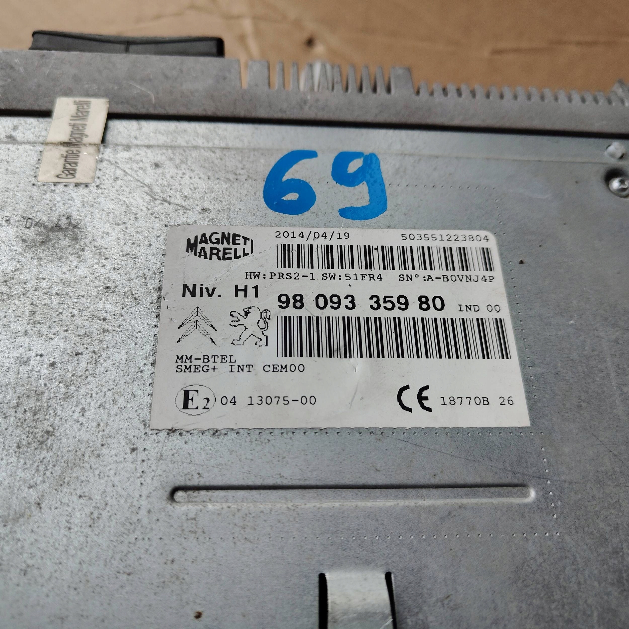 Stacja multimedialna Peugeot 308 9809335980