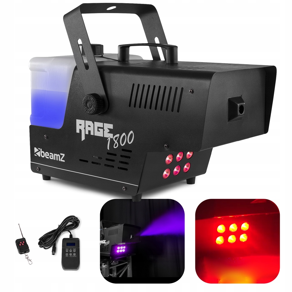 Wytwornica dymu z efektem Led DMX 1800W+ pilot