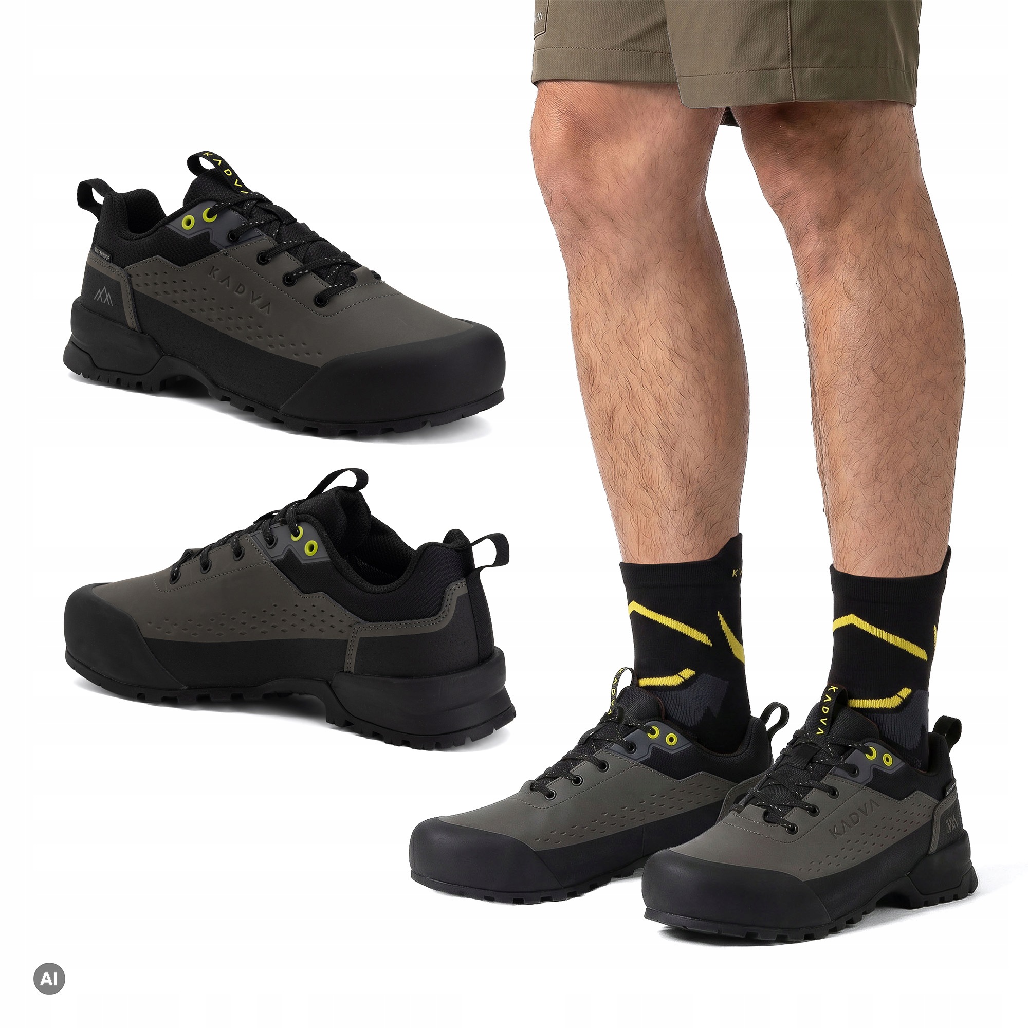 Buty trekkingowe męskie Kadva Strike Low Wp czarny