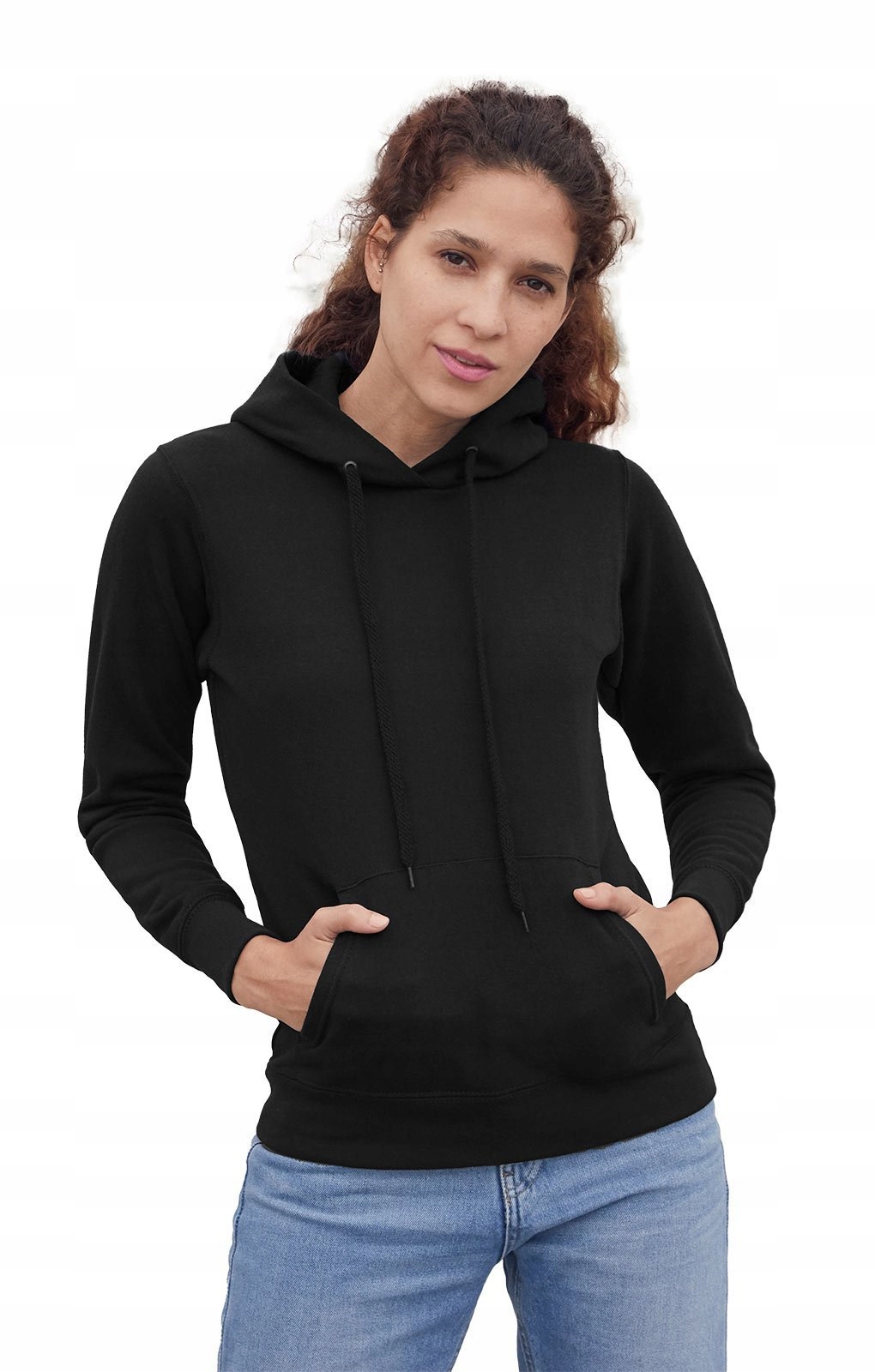 

Damska bluza kangurka Fruit Klasyk czarna 2XL