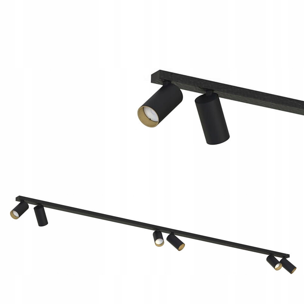 Nowodvorski Listwa sufitowa ruchome reflektorki Mono VI Black/gold 7770
