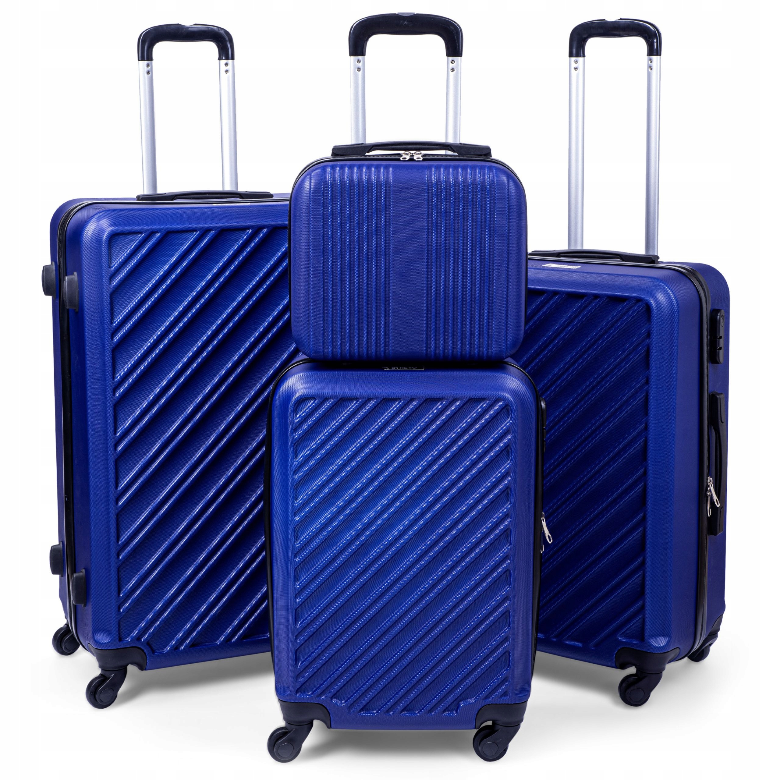 Sada Kufrů Kufr Velký Střední Kabinový Cestovní Kufřík 4V1 Zavazadla